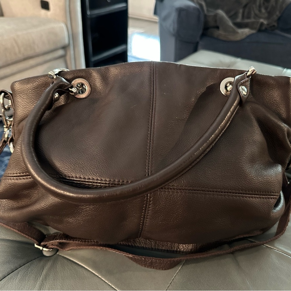 Tignanello Brown Leather Handbag